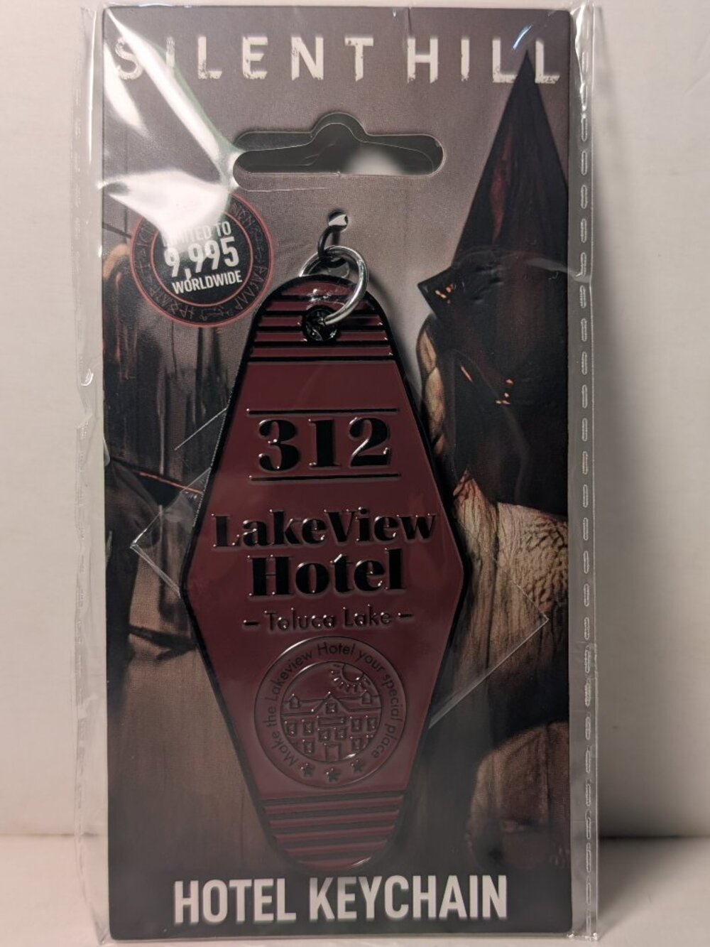 Silent Hill Lakeview Hotel Keyring Red Edition Official Collectible Keychain